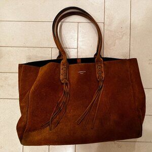 Lanvin Suede Nela Shopping Tote